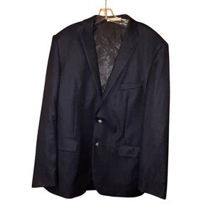 Joseph Abboud 46L Navy Blazer Sport Coat Super 120s Wool Loro‎ Piana Fabric